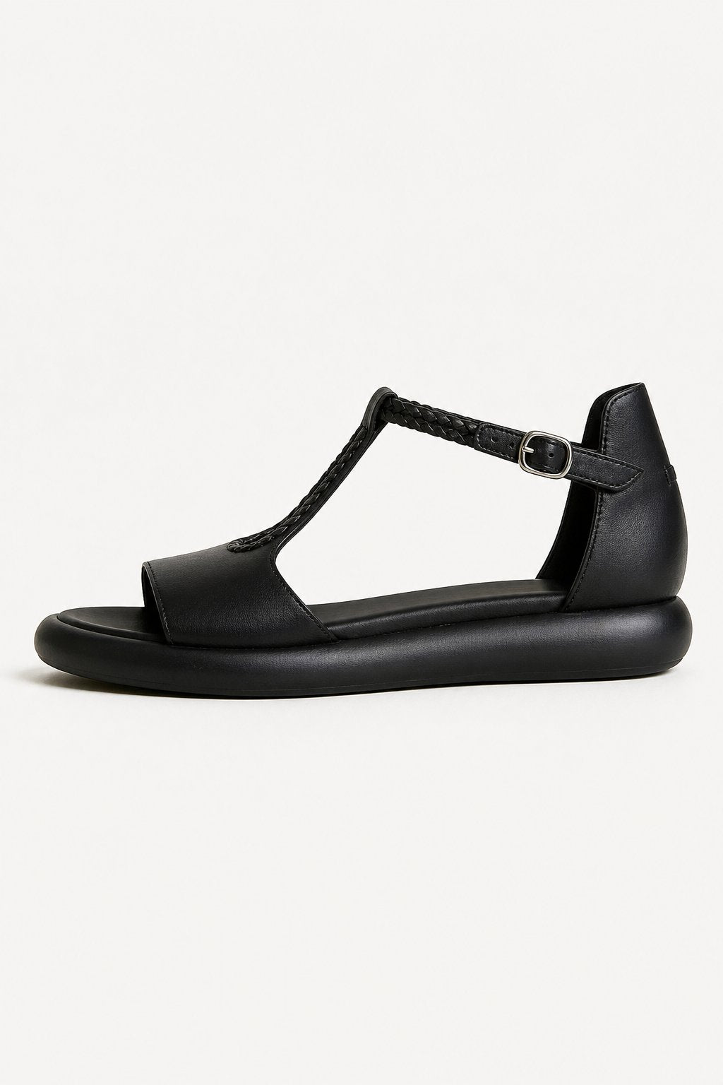 Claudia | Braided Strap Buckle Sandals