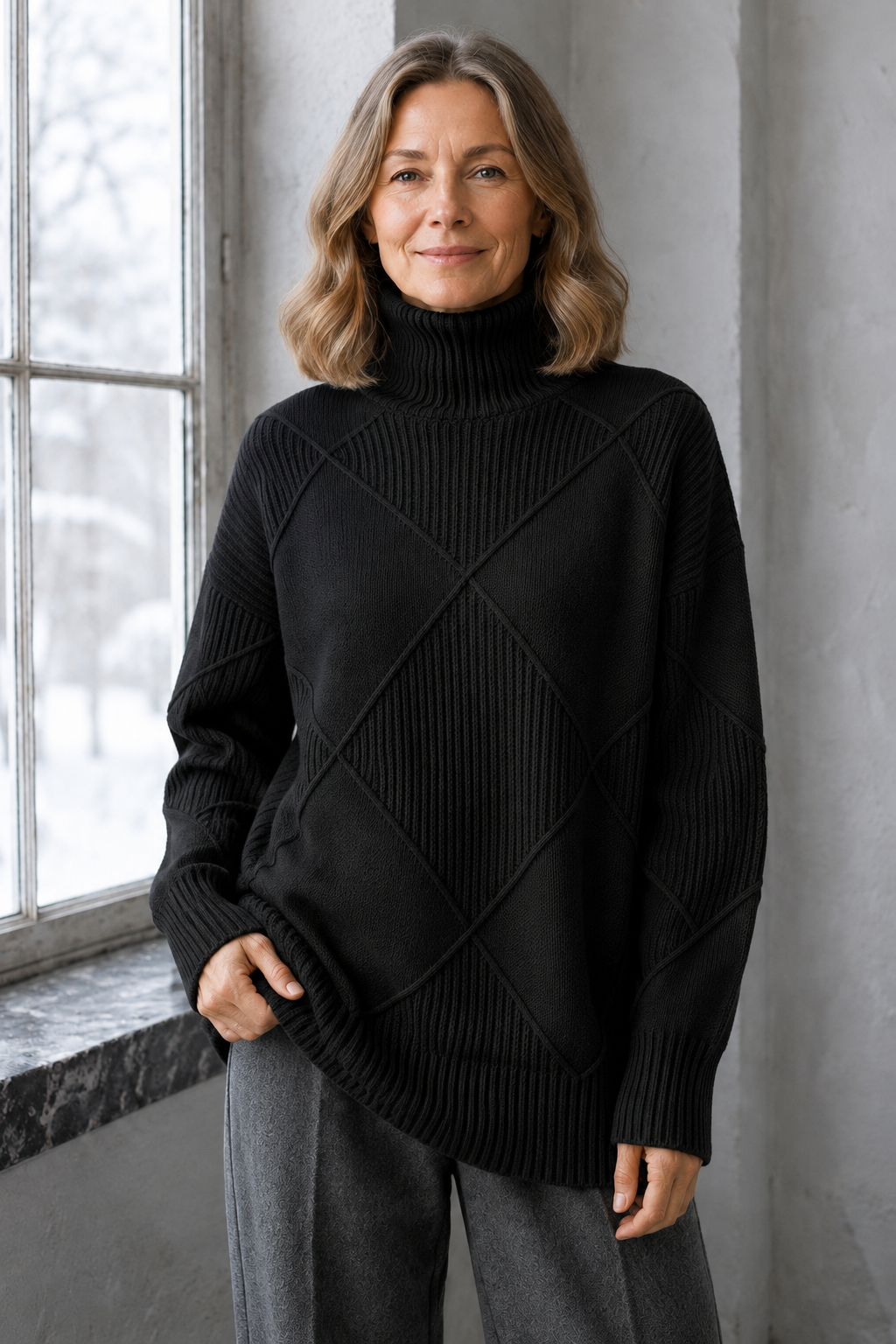 Lauren™ | Luxe Turtleneck Sweater - Black