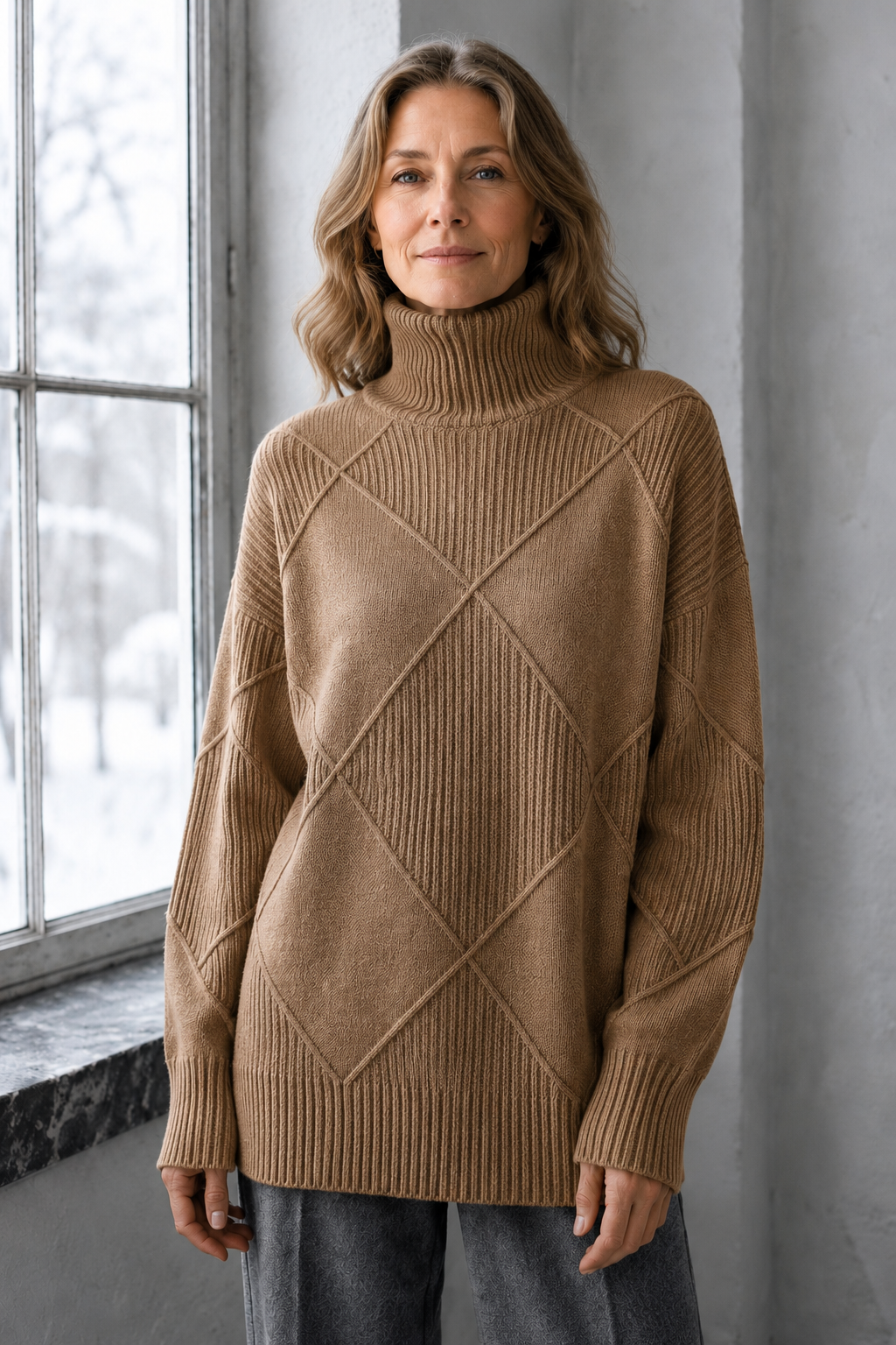 Lauren™ | Luxe Turtleneck Sweater - Brown
