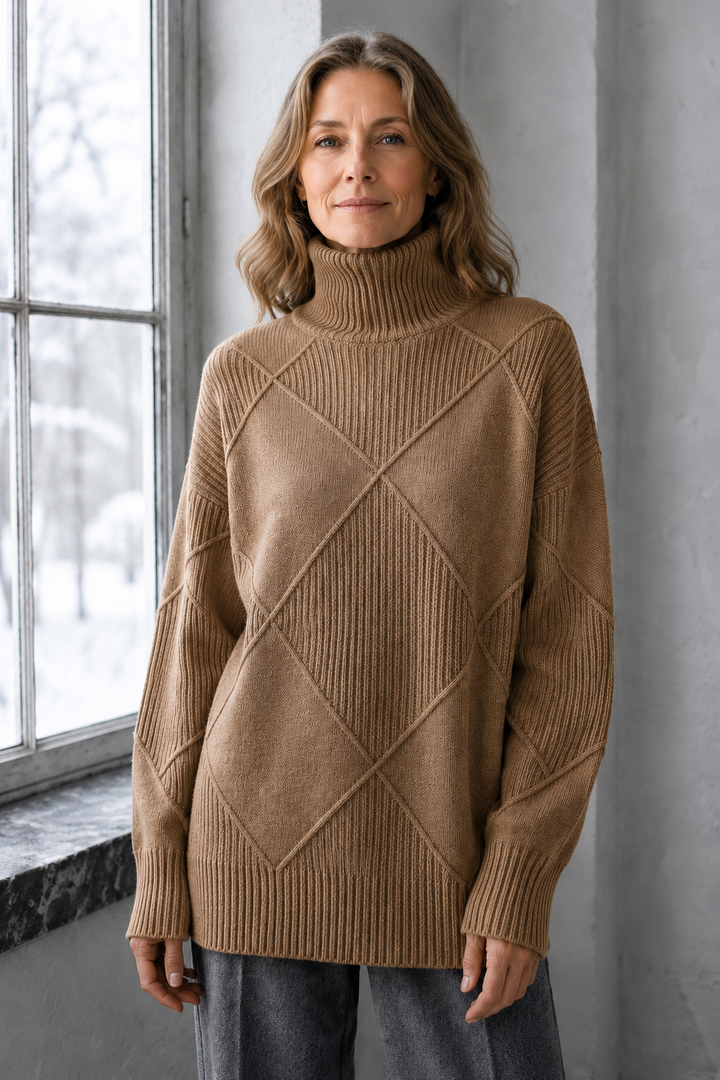Lauren™ | Luxe Turtleneck Sweater - Brown