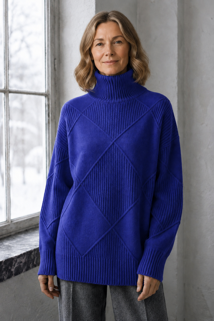 Lauren™ | Luxe Turtleneck Sweater - Dark Blue