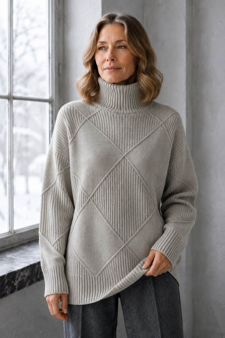Lauren™ | Luxe Turtleneck Sweater - Gray