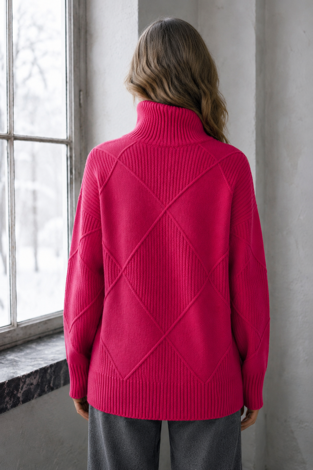 Lauren™ | Luxe Turtleneck Sweater - Pink