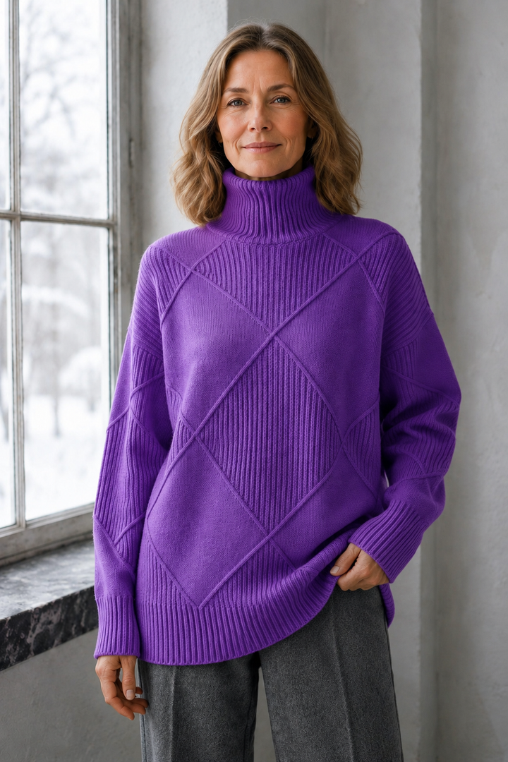 Lauren™ | Luxe Turtleneck Sweater - Purple
