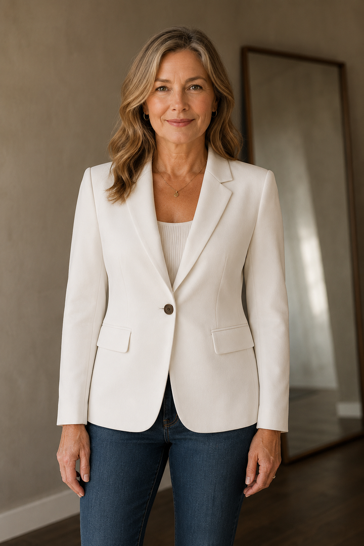 Lena tailored stretch blazer closed