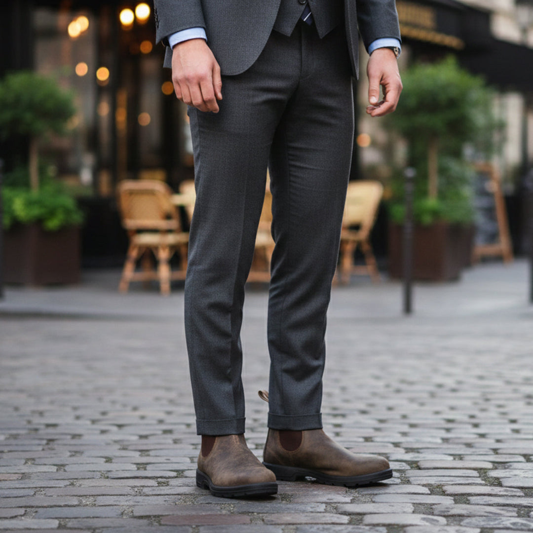 Benoit | Leather Chelsea Boot, Red Sole