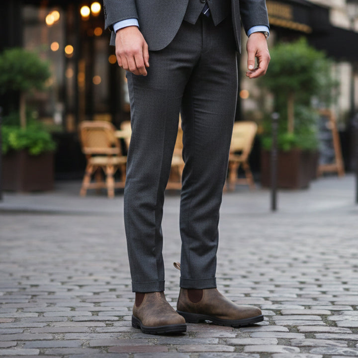 Benoit | Leather Chelsea Boot, Red Sole