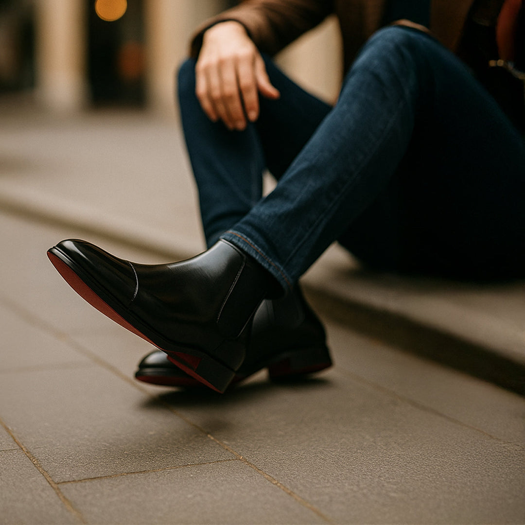 Aurele | Red Sole Chelsea Boot