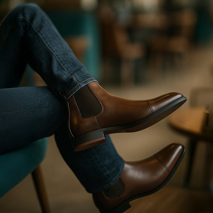 Aurele | Red Sole Chelsea Boot