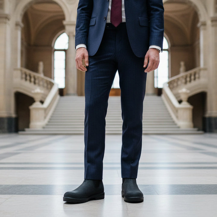 Benoit | Leather Chelsea Boot, Red Sole