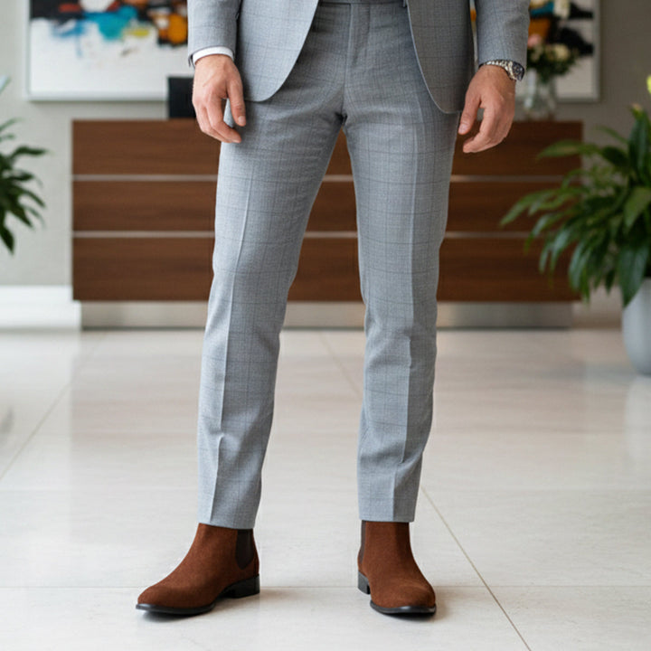 Alcide | Brushed Leather Chelsea Boot