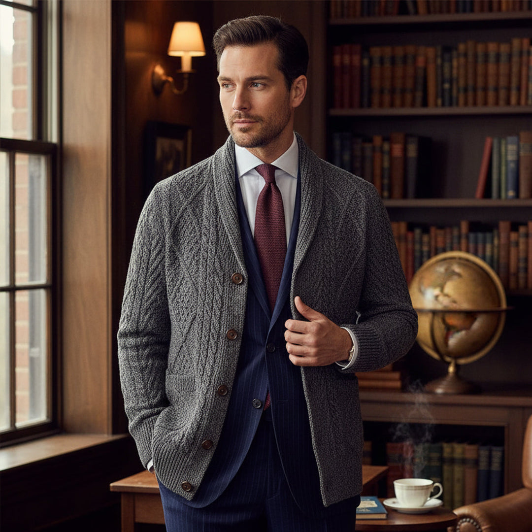 Ambroise | Soft Knit Side Pocket Cardigan
