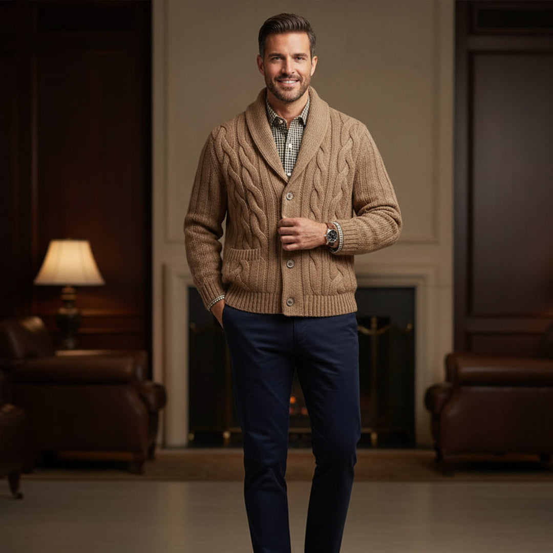 Zacharie | 100% Merino Button Cardigan