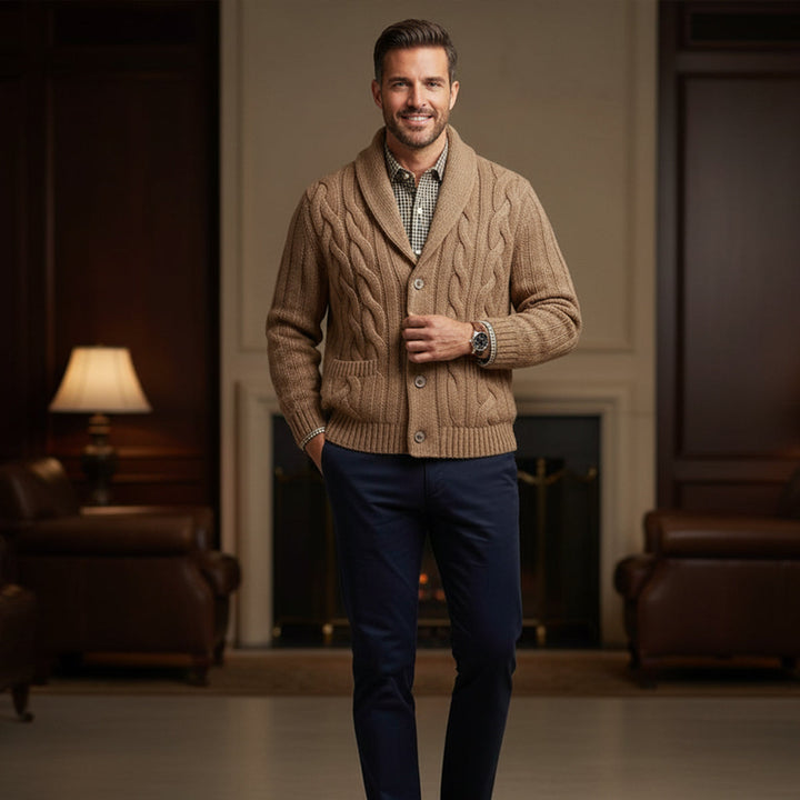 Zacharie | 100% Merino Button Cardigan