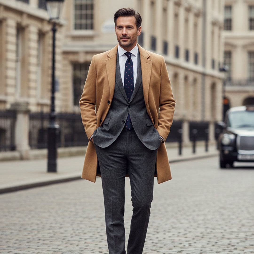 Eusebe | Wool Blend Lined Overcoat