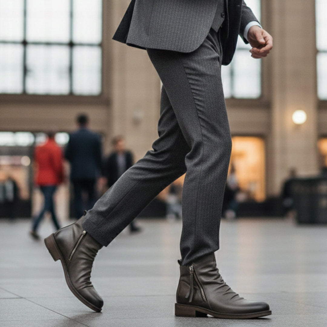 Bertrand | 100% Leather Side Zip Boot