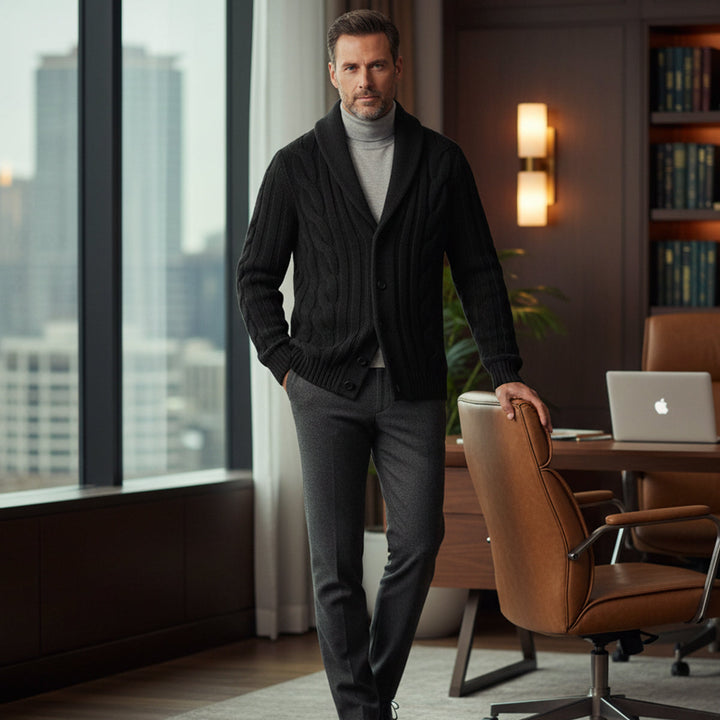 Zacharie | 100% Merino Button Cardigan