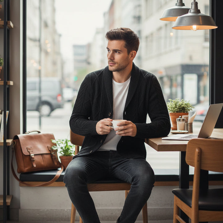 Ambroise | Soft Knit Side Pocket Cardigan