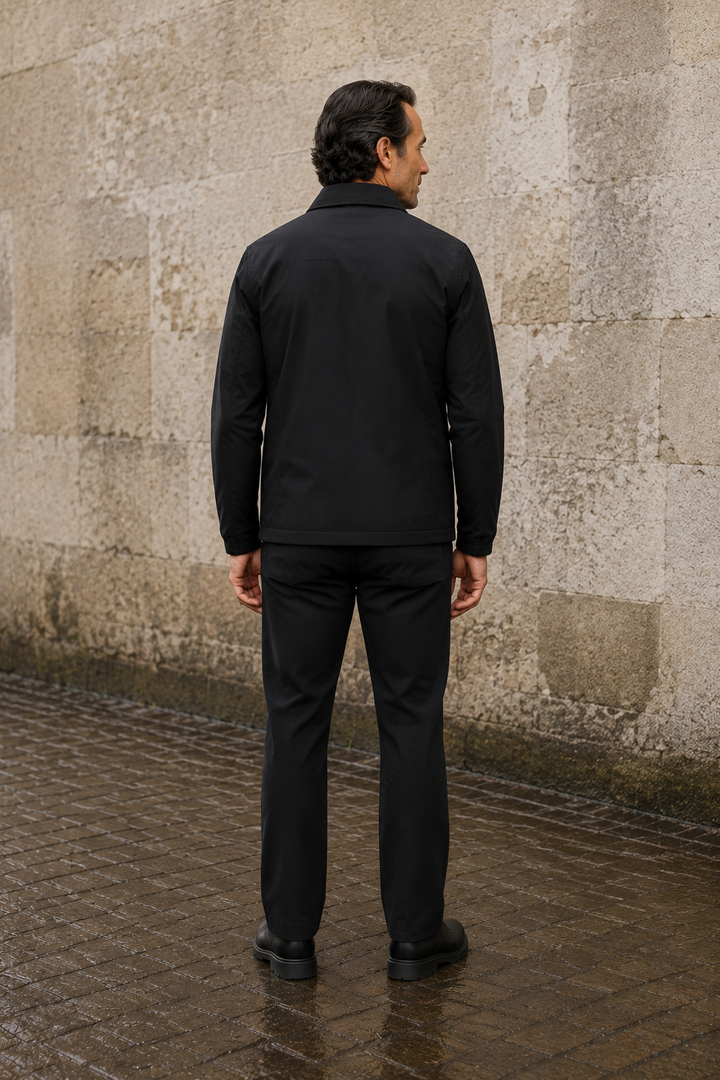 Lightweight Full Zip Tailored Jacket - back view