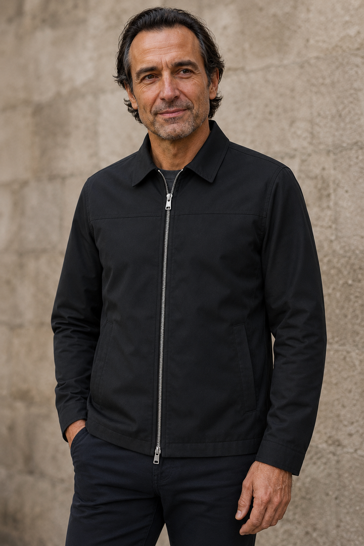Lightweight Full Zip Tailored Jacket - close-up