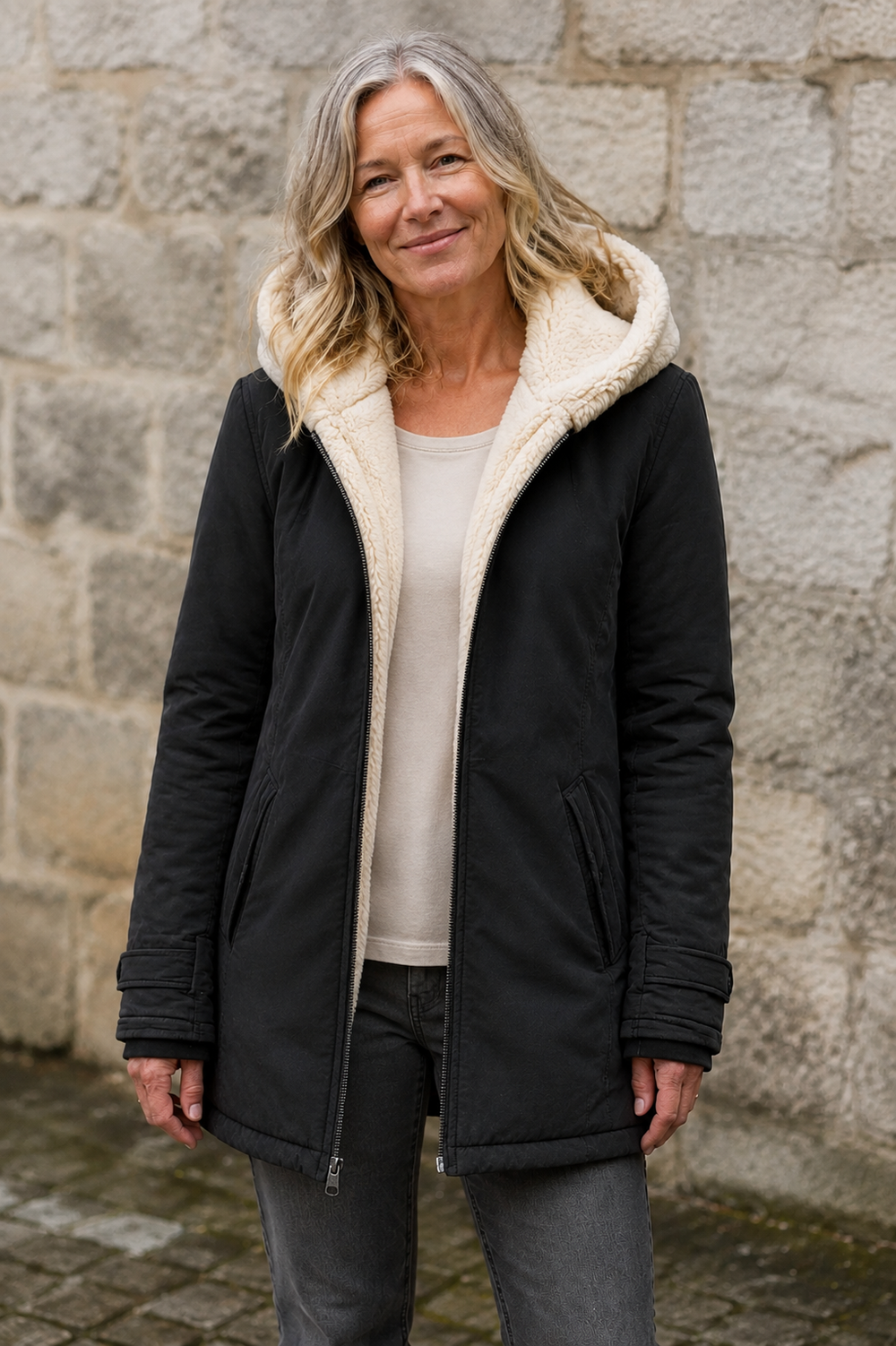 Lightweight Insulated Zip Jacket open