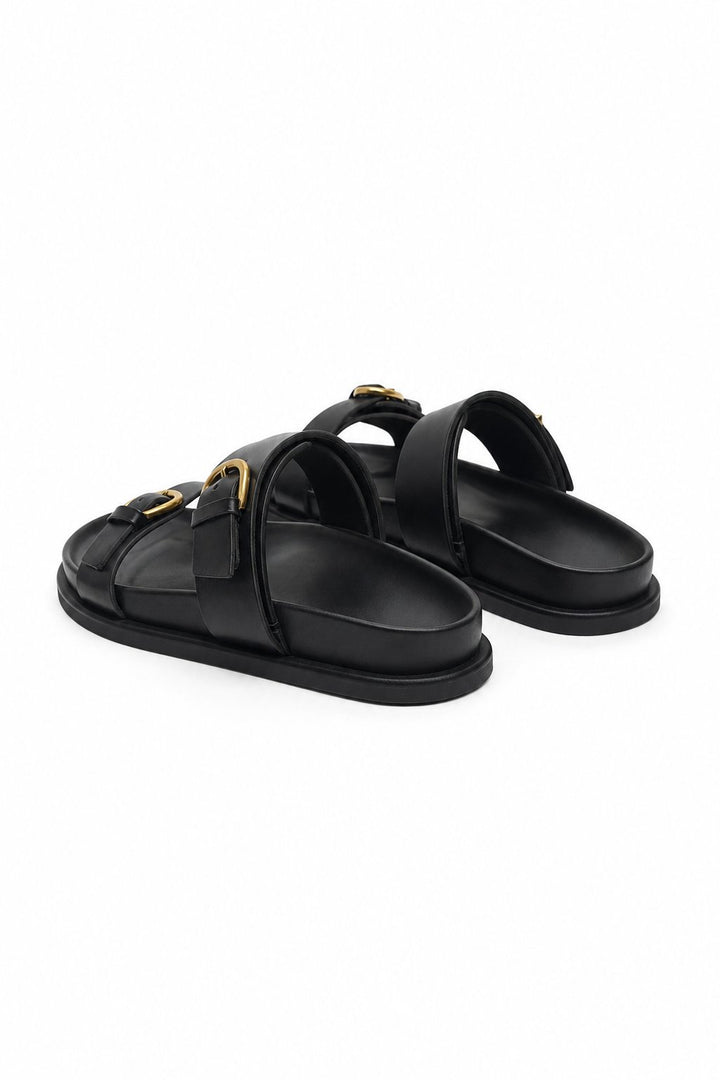 Edmee | 100% Leather Double Strap Sandals