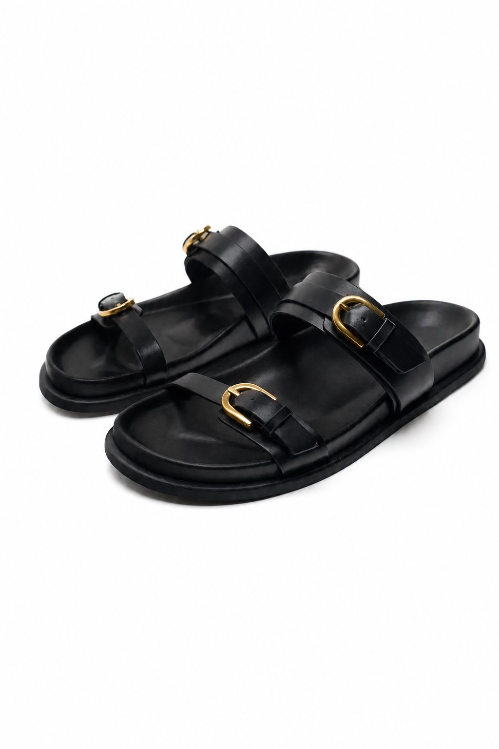 Edmee | 100% Leather Double Strap Sandals