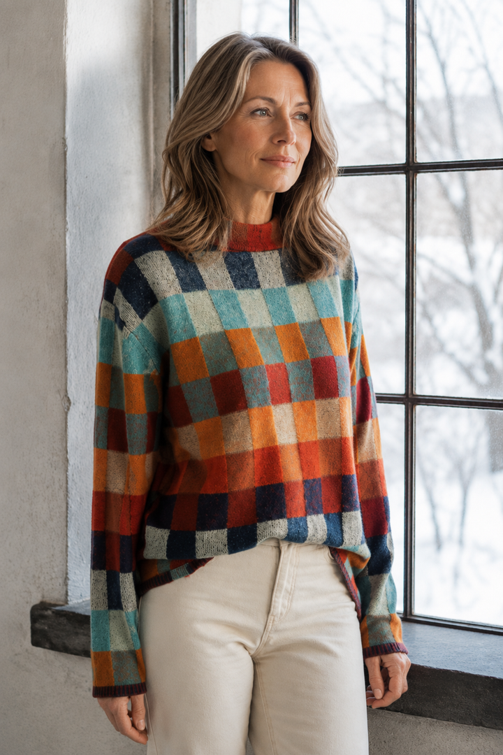 Luxury Cashmere Pullover Van Gogh - Multicolor