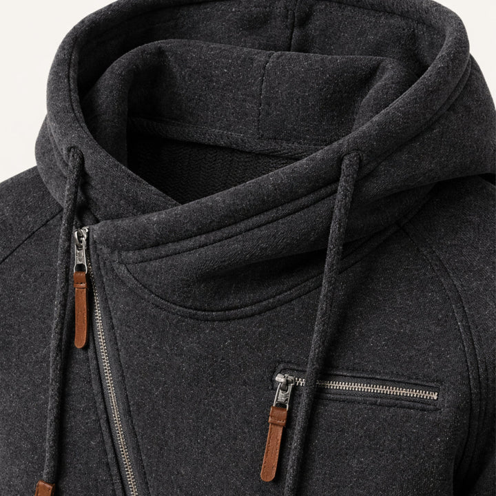 Magloire | Brushed Back Zip Up Hoodie