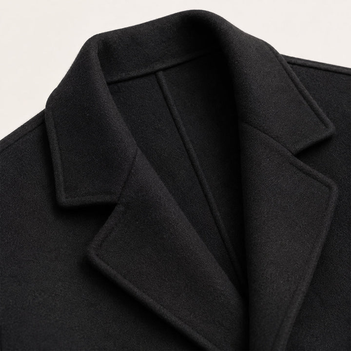 Didier | Wool Blend Belted Wrap Coat