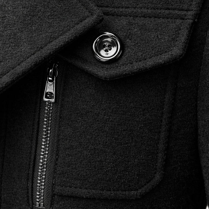 Amedee | Wool Blend Tailored Overcoat