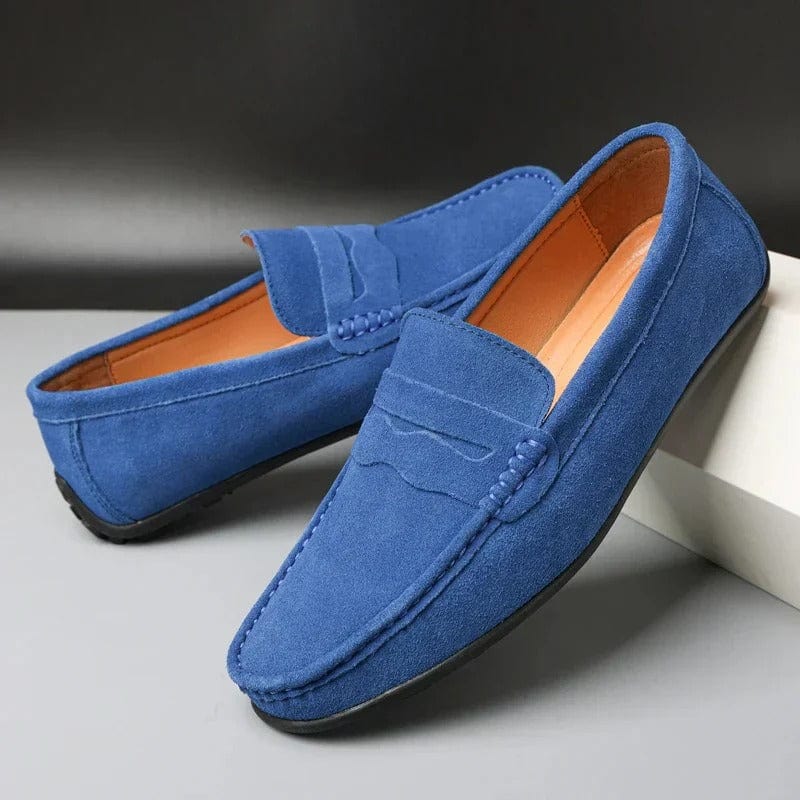Étienne | Lined Suede Penny Loafers