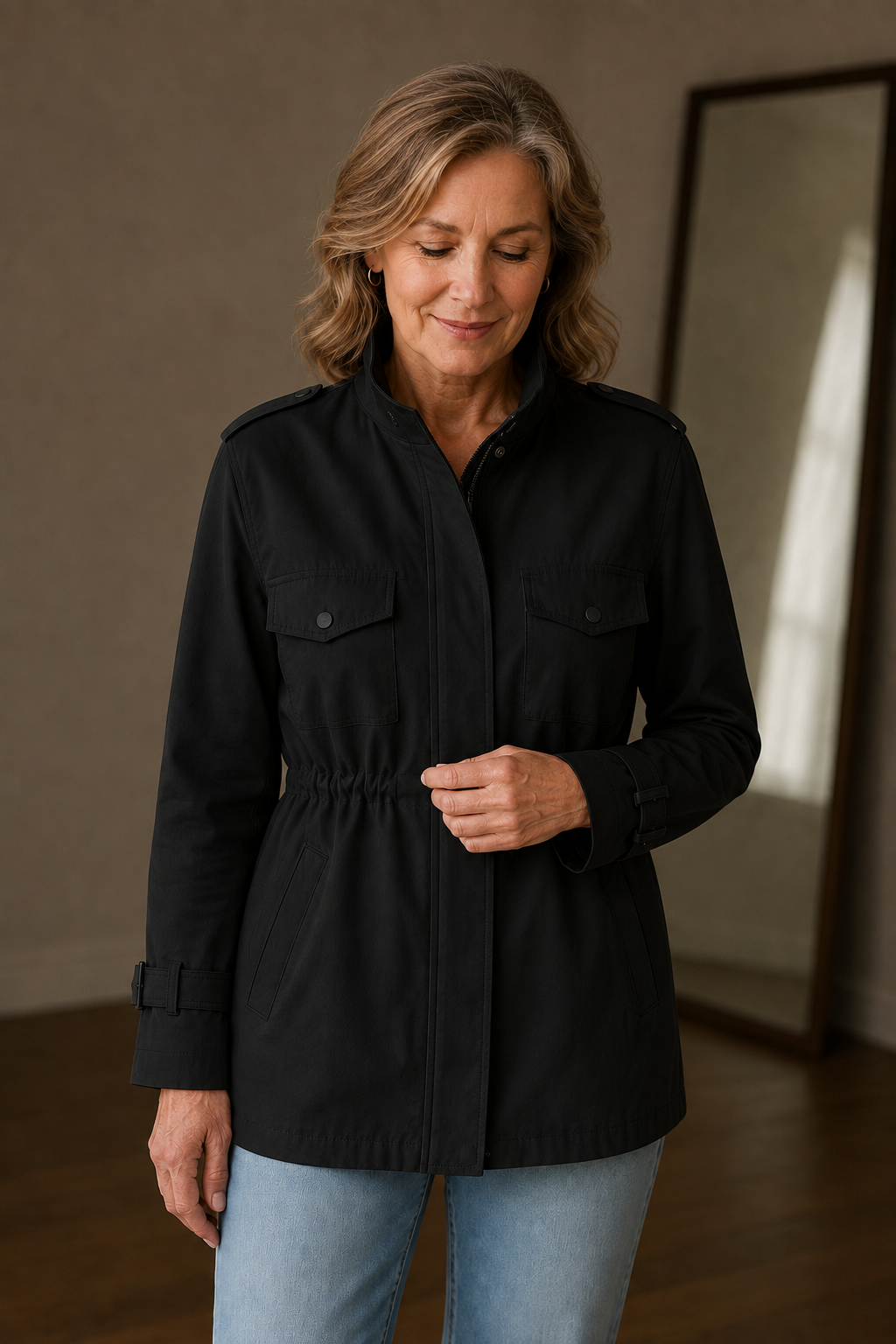 Margot | Structured Wool-Blend Jacket - Black