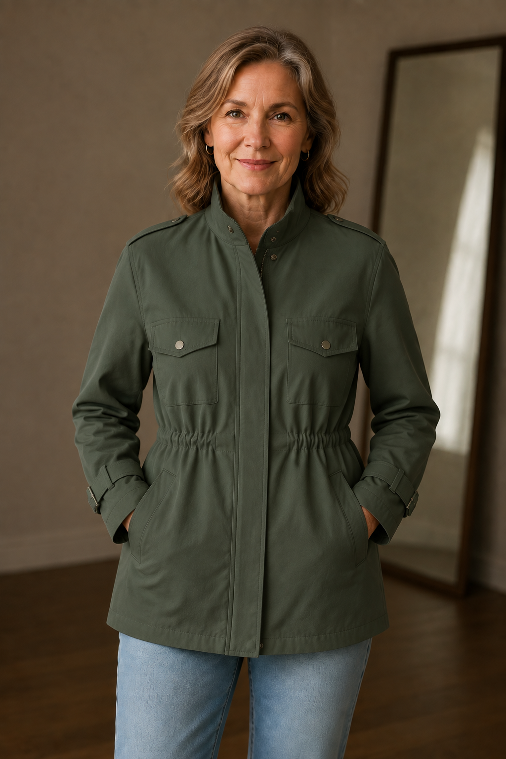 Margot | Structured Wool-Blend Jacket - Green