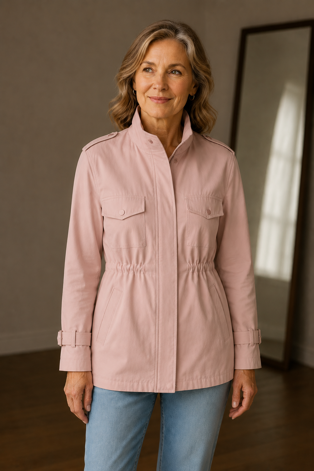 Margot | Structured Wool-Blend Jacket - Pink