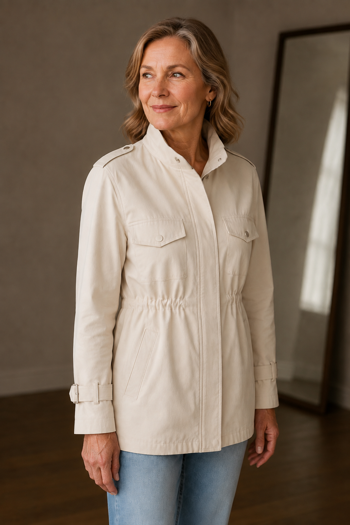 Margot | Structured Wool-Blend Jacket - Beige
