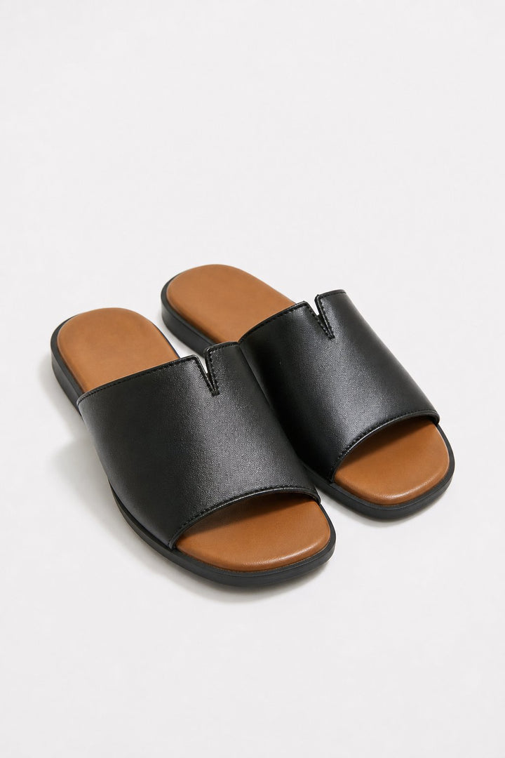 Frieda | Narrow Strap Flat Sandals