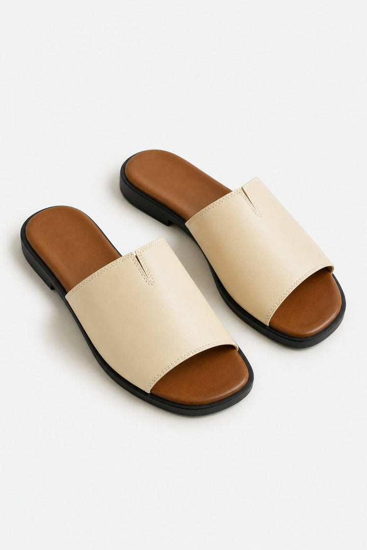 Frieda | Narrow Strap Flat Sandals