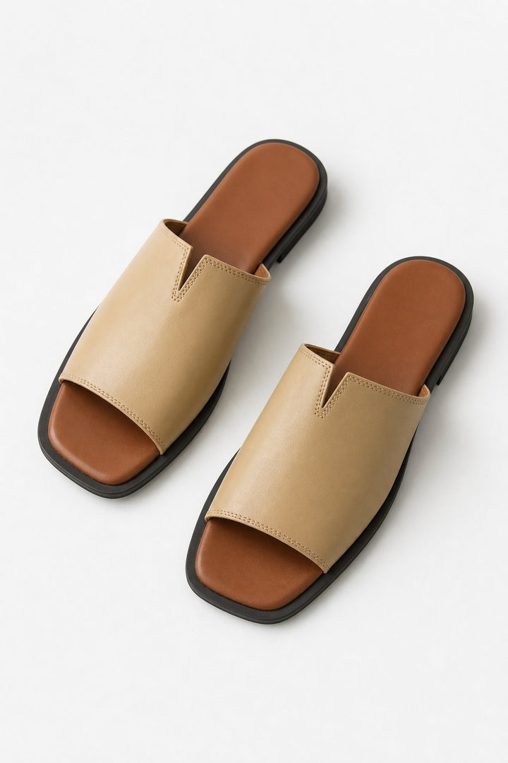 Frieda | Narrow Strap Flat Sandals