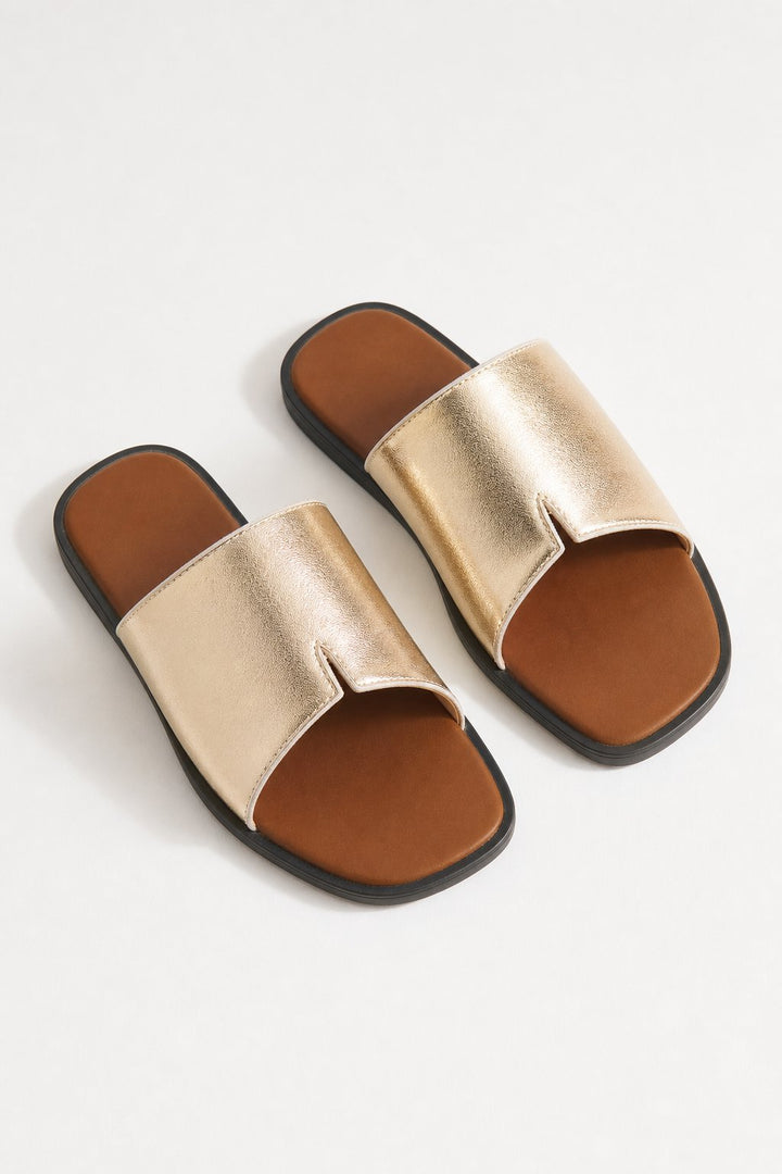 Frieda | Narrow Strap Flat Sandals