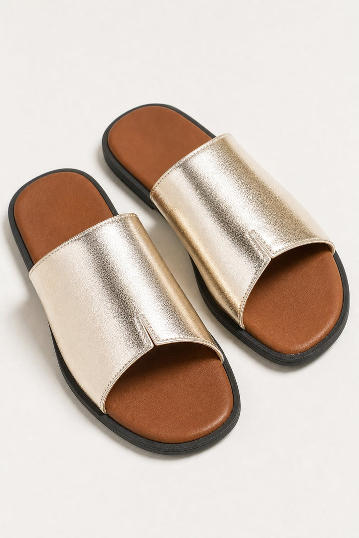 Frieda | Narrow Strap Flat Sandals