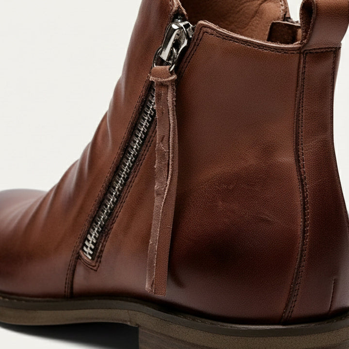 Bertrand | 100% Leather Side Zip Boot
