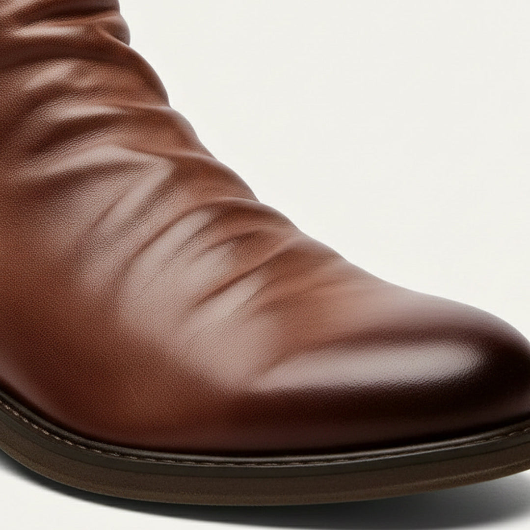 Bertrand | 100% Leather Side Zip Boot