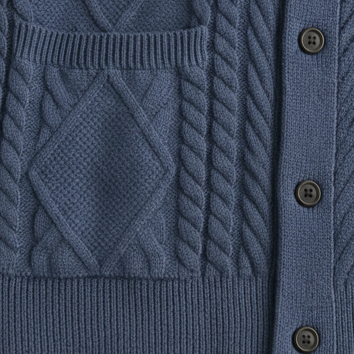 Yvan | Wool Blend Shawl Collar Cardigan