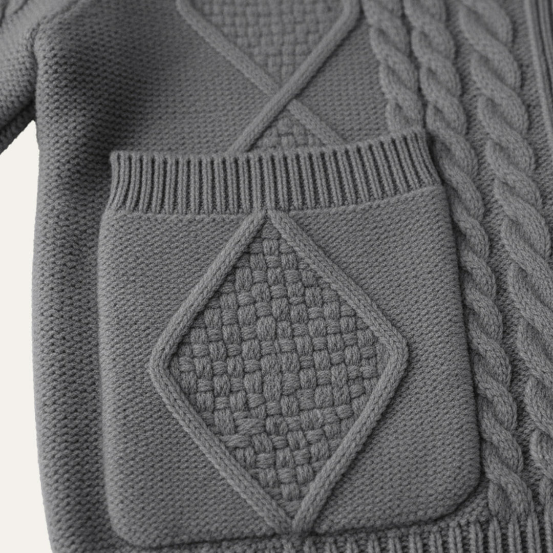 Ambroise | Soft Knit Side Pocket Cardigan