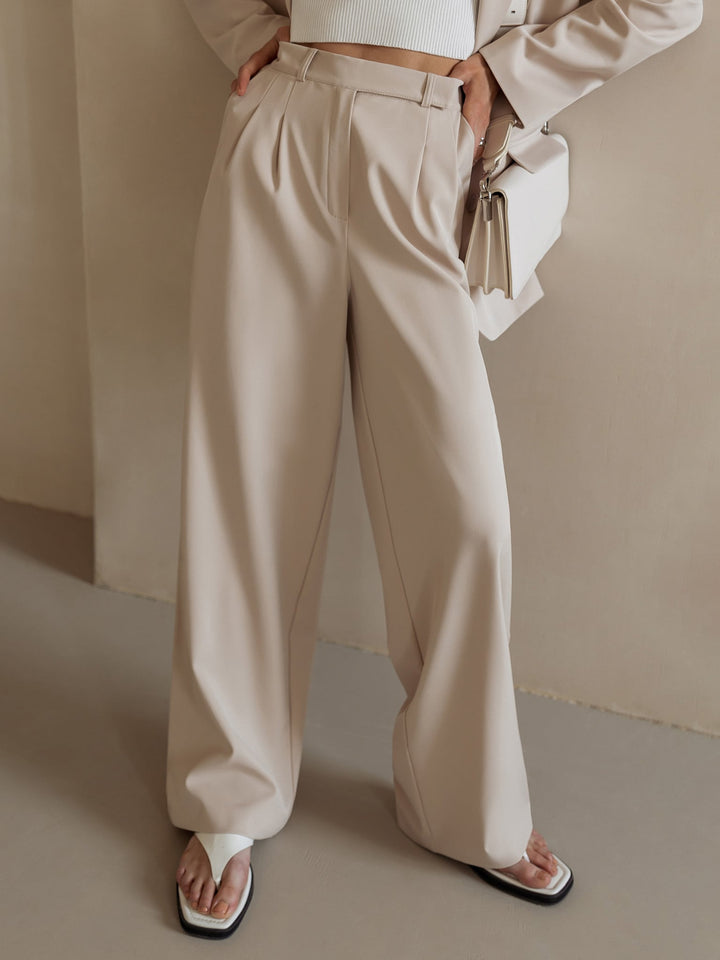 Liliane | High Waist Wide Leg Trousers