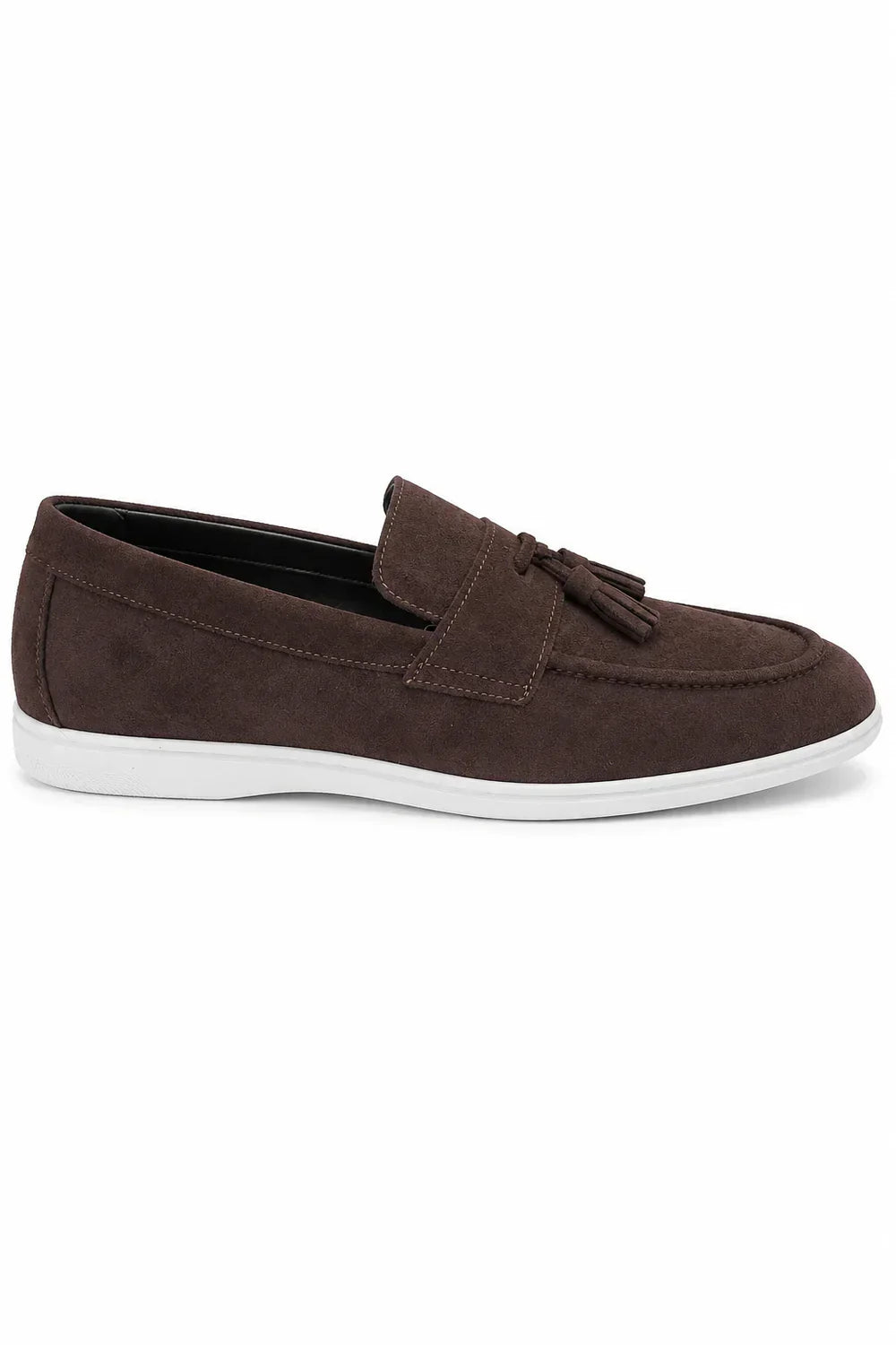 Sabin | Suede Tassel Loafers, Grip Sole