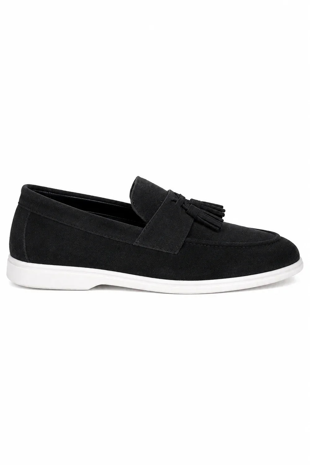 Lazare | Suede Tassel Loafers, Rubber Sole