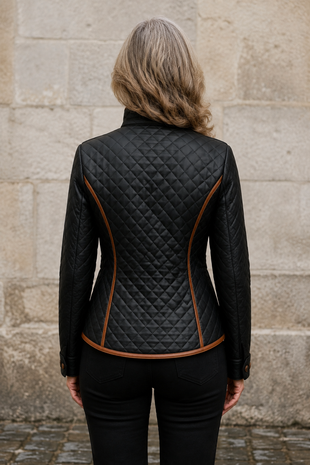 Modeste | Diamond Quilted Padded Jacket - Black