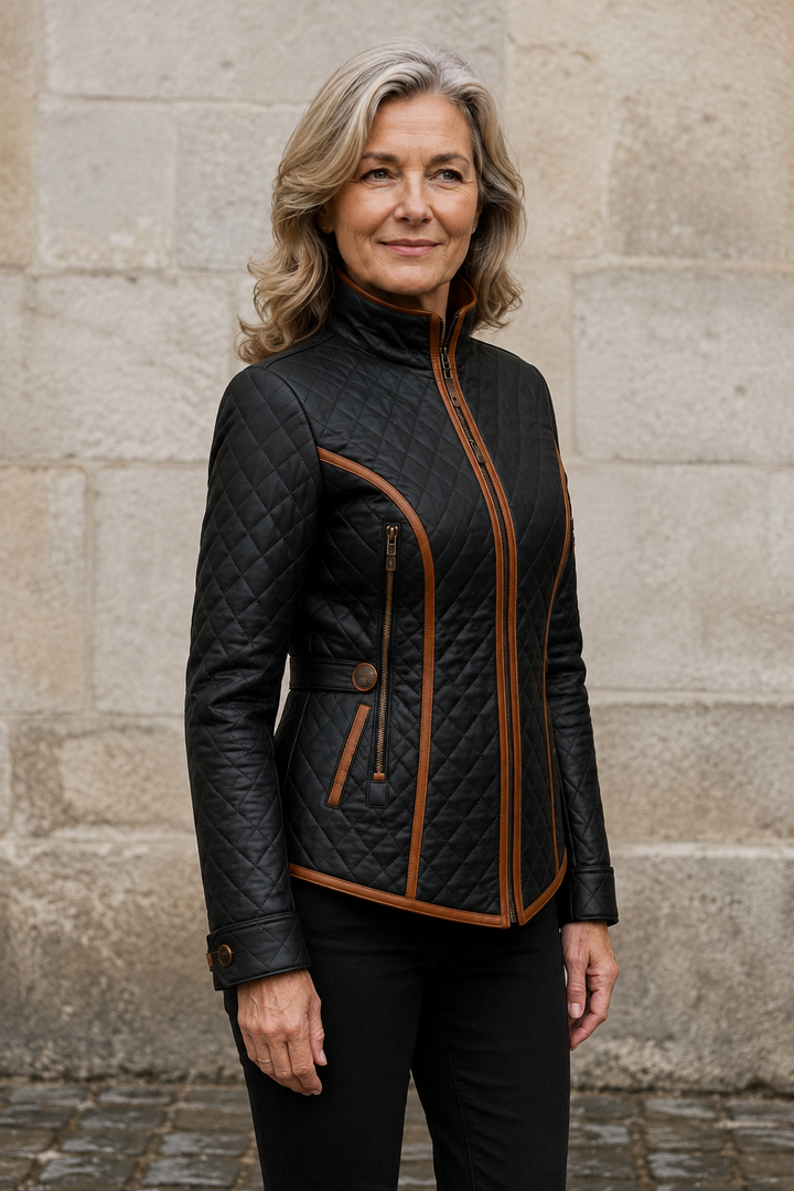 Modeste | Diamond Quilted Padded Jacket - Black